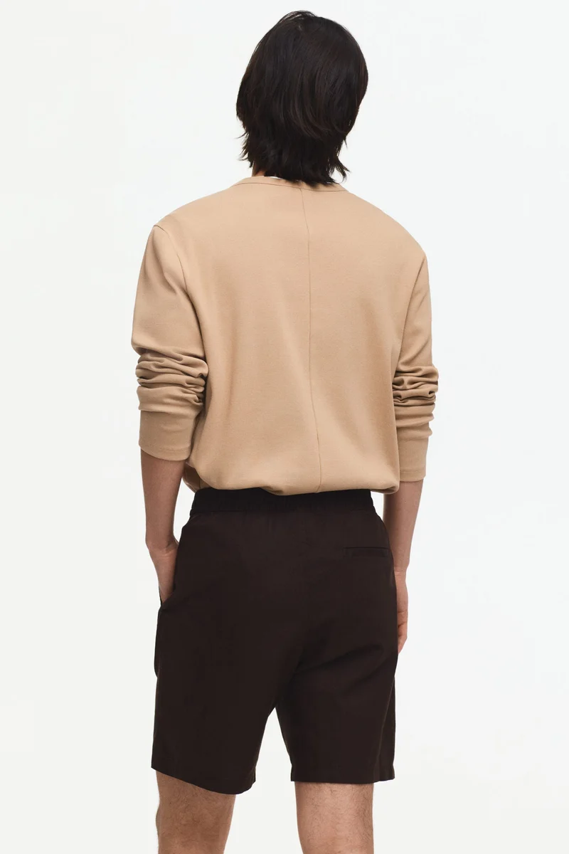 H&M  Regular Fit Linen-blend shorts for Men | Best Price UAE